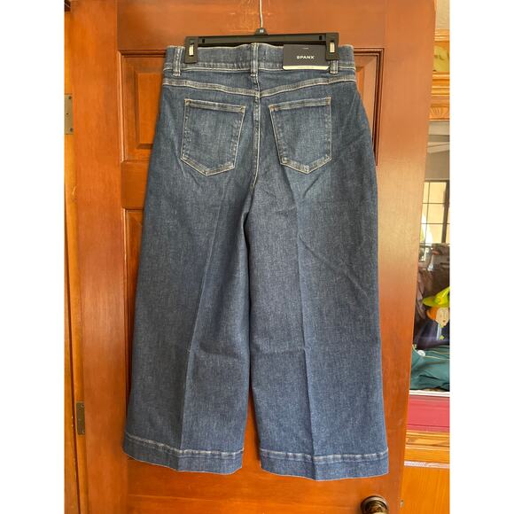 SPANX CROPPED WIDE LEG JEANS petite medium - Picture 4 of 8